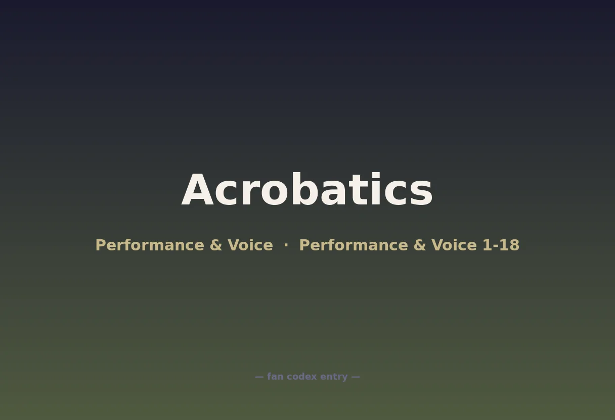 Acrobatics