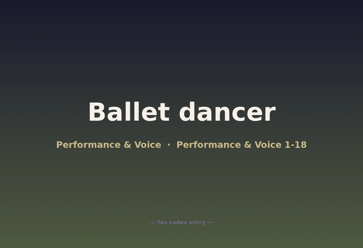 Ballet dancer