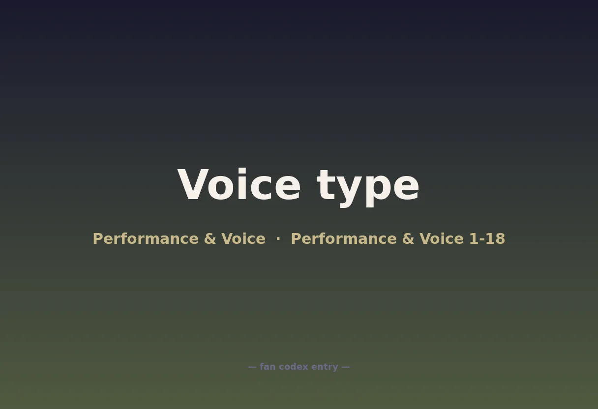 Voice type